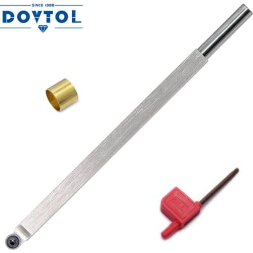 Woodturning Tools Carbide Tipped Lathe Chisel Finisher Tool Bar With Ci5 8.9mm Round Carbide Insert for Wood Hobbyist or DIY
