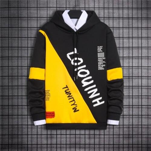 Mens Hoodies Harajuku Streetwear Long Sleeve Hoodie Men Japan Fashion Letter Printing Sweatshirts Spring Autumn Men Clothing
