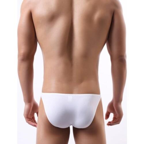 Mens Sexy Underwear Front Convex Mens Briefs Comfortable Breathable Underpants Man Hot Hips Up Transparent Briefs HT027-1