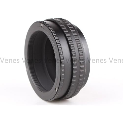 Venes Macro Extension Tube M52-M42 Camera Adjustable Focusing Helicoid Ring Adapter 17-31mm M52 Lens to M42