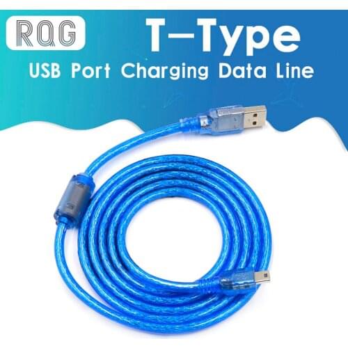 USB T type port charging cable data cable 5pin flat MP3 hard disk camera car navigation data cable