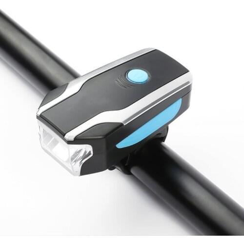 3in1 Bicycle USB Charging alarm Speaker Headlight mountain bike Alarm Bell Front Light bike accessories free shipping