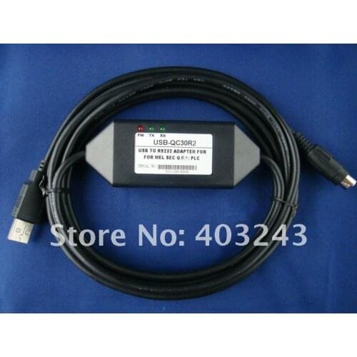 Top Quality Diamond Shape USB-QC30R2 USB tp RS232 Programming Cable for Mitsubishi Q series PLC