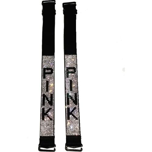 Diamonds Women bra Shoulder strap Inlay pink letter masonry Intimates Accessories Wide/Thin strap