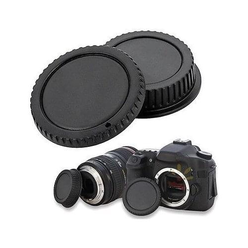 2pcs Camera Rear Lens Cap + Body Front Cap For Sony E Mount NEX Lenses SEL50F18 SEL16F28 SEL18200 SEL1855 SEL55210 SEL30M35