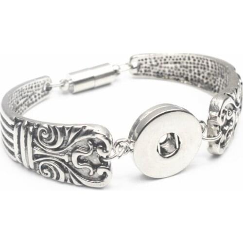 6pcs/lot Magnet Bohemian Watches Women Bracelet Jewelry One Direction Pulseras Vintage 18mm Metal Snap Button Bracelet&Bangles