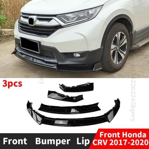 Front Bumper Lip Chin Tuning Accessories Splitter Cover Trim Styling Facelift Trim Body Kit For Honda CRV 2017 2018 2019 2020