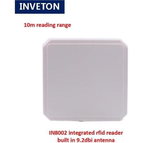 Car access 9.2dbi rfid uhf antenna reader integrative work with pvc card 902-928mhz parking 10m long range USB/RS232 interface