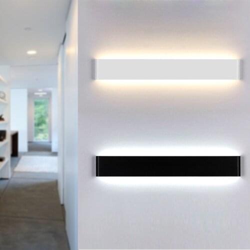 Free shipping Modern 24cm-111cm Long Aluminum LED Wall Lamps for livingroom bathroom as Decoration Sconce Light 90-260V
