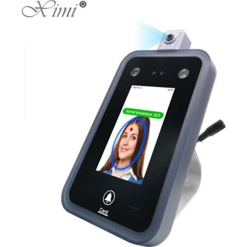Temperature Detection Biometric Facial Recognition Body Temperature Measurement Door Access Control System