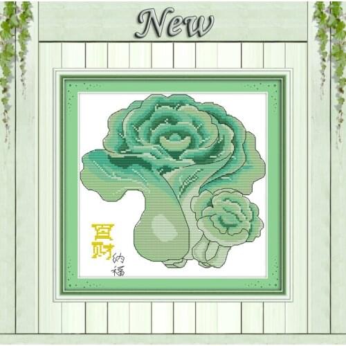 Blessings in cabbage mascot decor paintings counted printed on canvas DMC 11CT 14CT Cross Stitch kits needlework embroidery Sets