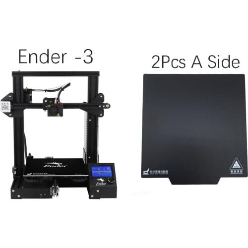 Creality 3D Ender-3 Printer + 2pcs 235*235mm Magnetic Build Sticker Surface Plate Sticker