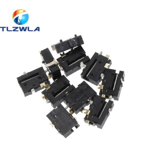 100PCS Female Connector Soldering ROHS DC-056 DC Power Socket DC056 2.5-0.7 MM 2.5X0.7MM SMD SMT 5PINS Tablet Power Sockets
