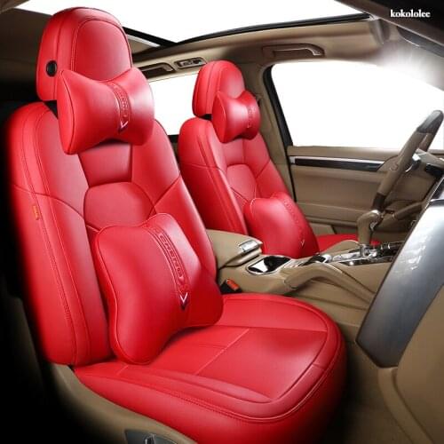 KOKOLOLEE Custom Leather car seat cover set For Dongfeng AX5 AX4 E70 AX7 S30 H30 CM7 S500 360 370 330 580 IX5 P16 S16 car seats