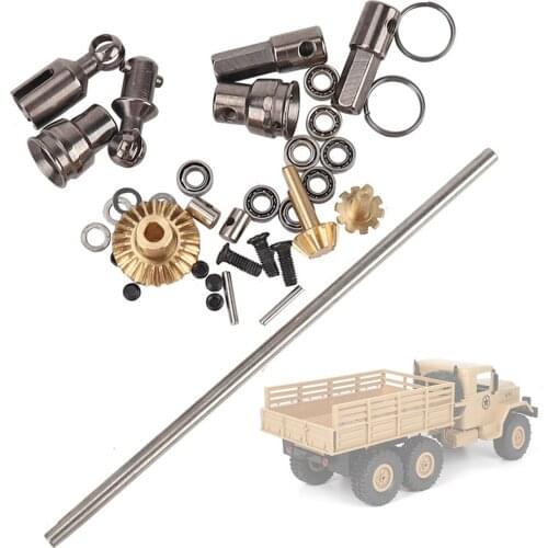 RCTOYFUN 1pcs Metal Six-drive Rear Axle Kit DIY New Upgrade Assembly Accessory For 1/16 RC Cralwer Car Military Truck B-16 B-36