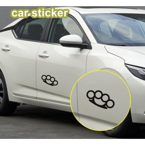 Apply Easily Decoration Bike Case Laptops Brass Knuckles Sticker for Beauty