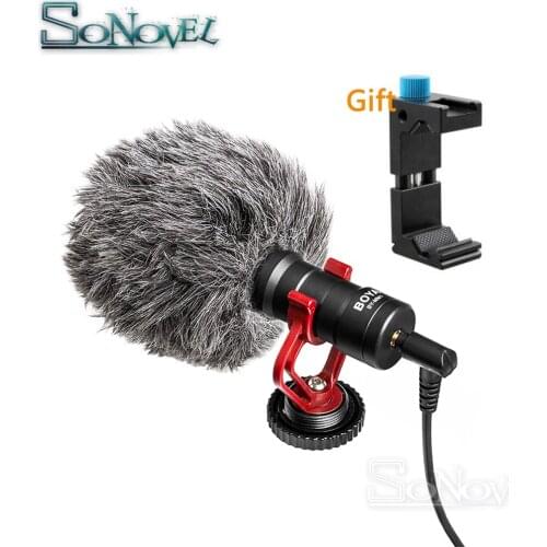 BOYA BY-MM1 Video Microphone Youtube Vlogging Facebook Livestream Recording Shotgun Mic for iPhone 8 7 6 6S HuaWei Smartphone