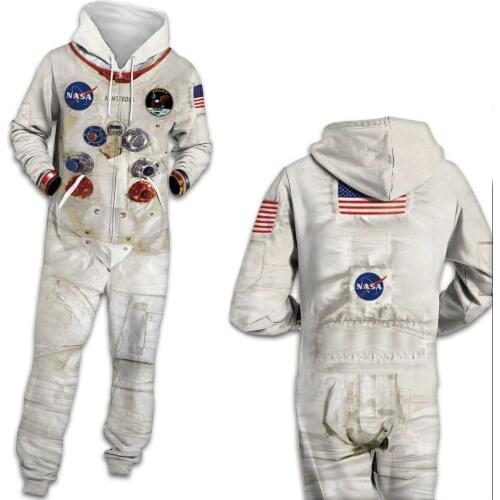 Fashion Romper 3D Printed Anime Hoodie Pajamas Winter Zip Jumpsuit Hoody Couple Unisex onesie Comfortable jacket suit