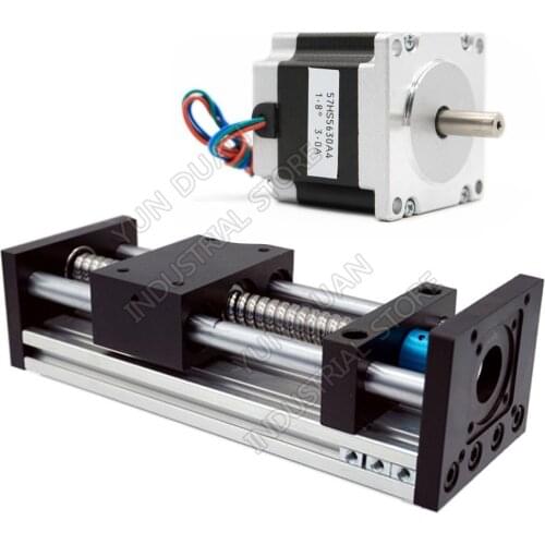Motion Module Linear Guide Rod Optical Axis Sliding Table 16mm SFU1605 Ballscrew &1.2Nm 2Nm 3Nm NEMA23 57mm Stepper Motor Kits