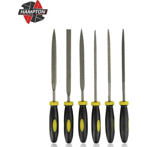 6pcs Mini Metal Rasp Needle Files Set 3x140mm 4x160mm 5x180mm Rasp Needle Filing Tool Wood Carving Tools Diamond Needle File Set