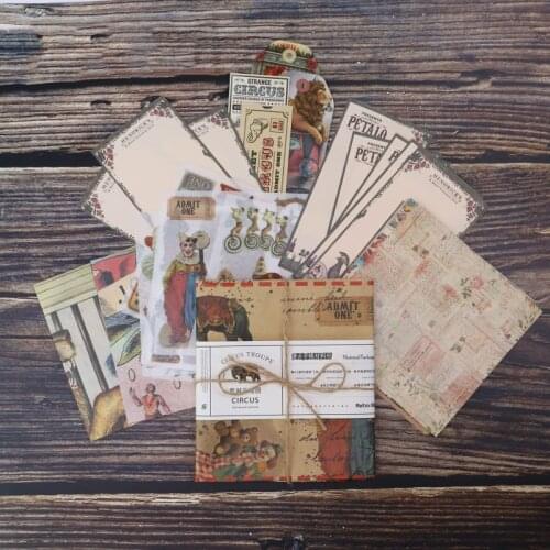 Bags Pack Retro Posters+Washi Tapes+Note Papers +Tags Sets For DIY Craft Scrapbooking Decoration Houshold Stationery Supplies