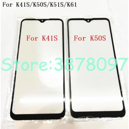 Original For LG K41S/K50S/K51S/K61 Front Glass Touch Screen LCD Outer Panel Cover Repair Replacement Part