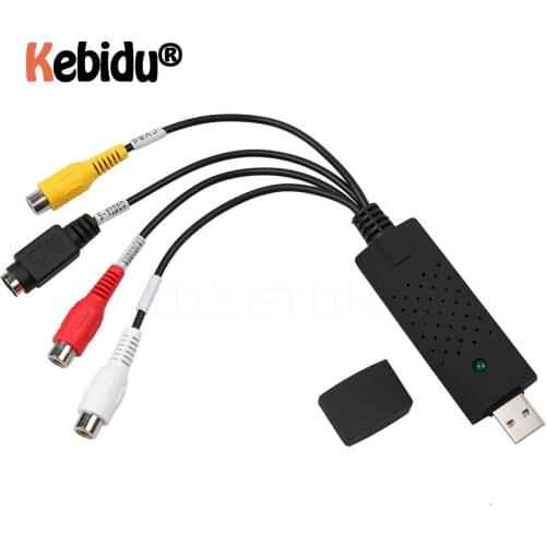Newest Mini Easy To Cap USB2.0 Audio Video Capture Card Adapter VHS To DVD Video Capture Converter For Win7/8/XP/Vista hot sales