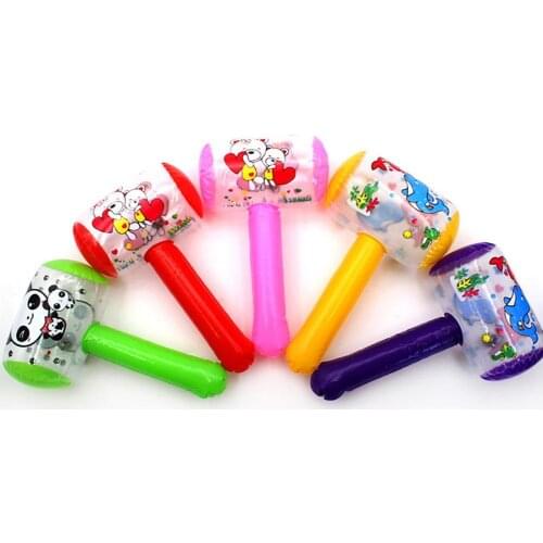 Portable Children Inflatable Cartoon Bell Hammer Toy Party Favor Birthday Gift Bell Hammer Toy Party Favor Birthday Gift Fun Toy