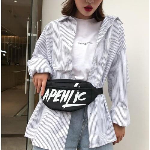 Women Waist Bag Unisex Chest Pack Hip Bags High Capacity Belt Bag Fanny Pack Casual Waist Pack Kidney Female Canvas Wallet YB094