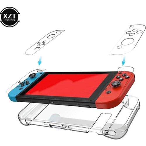 Crystal Protector for Nintendo Switch controller Case Cover Gamepad Back Bag for NintendoSwitch NX NS Transparent Hard case
