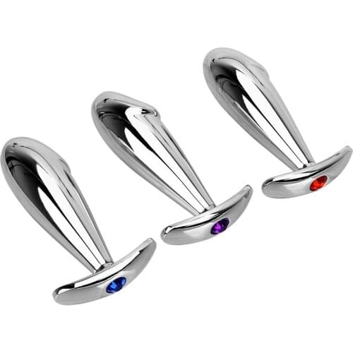 IKOKY Dilator Metal Anal Plug Butt Plug Anal Massage Sex Toys For Women Female Masturbation Outdoor Wear