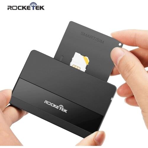 Rocketek USB 2.0 Smart Card Reader micro SD/TF memory ID Bank EMV electronic DNIE dni citizen sim cloner connector adapter