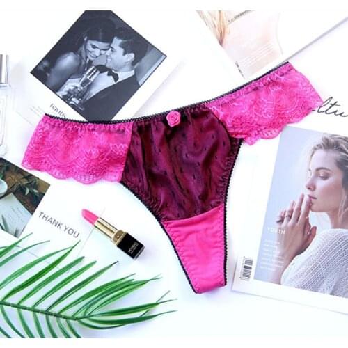 Sexy Sheer Lace Thongs Panties Womens Underwear G-strings Thongs & Tangas Soft Sheer Lace Thongs Panty