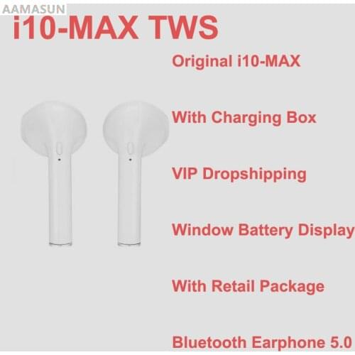 I10 MAX TWS bluetooth earphones Wireless Headphones Sport Earbud Headset With Microphone Charging Box For iPhone Xiaomi