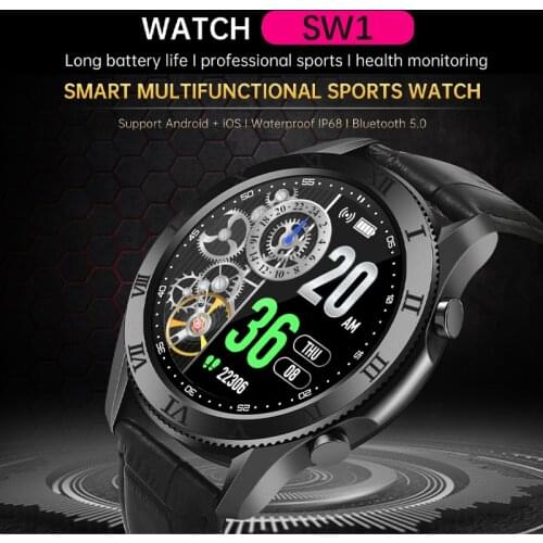 Hot-selling sports smart watch SW1 in 2021, full-screen sports waterproof, low-cost sports Bluetooth watch, fitness sports watch