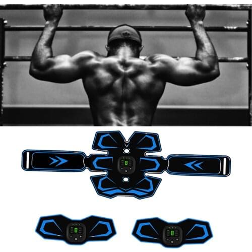 Abdominal Muscle Stimulator Trainer USB Rechargeable Abs Fitness Gym Equipment Training Gear Muscles Electrostimulator Toner