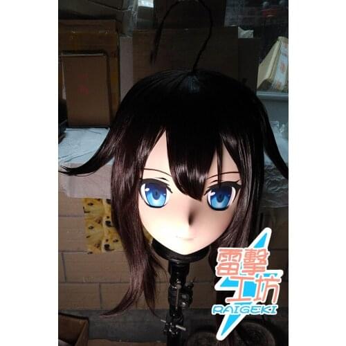 X-KM170)Quality Handmade Female/Girl Resin Japanese Cartoon Character Animego Cosplay Kigurumi Mask Crossdresser