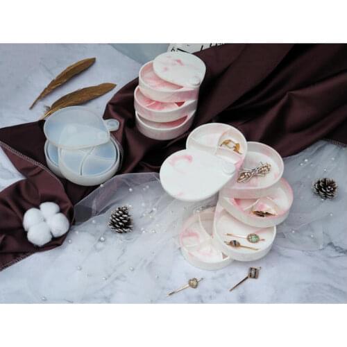 Water Drop Shape Storage Box Silicone Molds DIY Crafr Tools Rotatable Jewelry Rack Silicone Mould