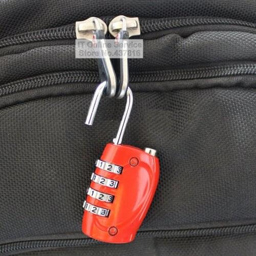 1PCS 4 Digit Combination Password Padlock Metal Lock Travel Luggage Suitcase Zipper Bag Cabinet Drawer Padlock 800118