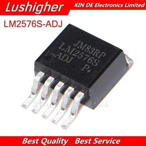 10pcs LM2576 LM2576S-ADJ TO-263 LM2576-ADJ Voltage Regulator
