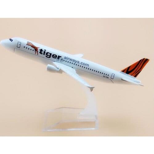 16cm Alloy Metal Singapore Air Tiger Airlines Airbus 320 A320 Airways Airplane Model Plane Model W Stand Aircraft Gift