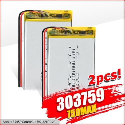 3.7V 700mAh 303759 304060 Liter energy Lithium Polymer li ion Rechargeable Battery cells For MP5 GPS mobile bluetooth