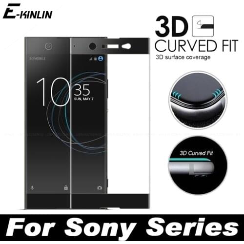 3D Curved Cover Screen Protector Film For Sony Xperia XZ3 XZ X XZ1 XZ2 Compact XA XA1 XA2 Plus Ultra Premium Tempered Glass