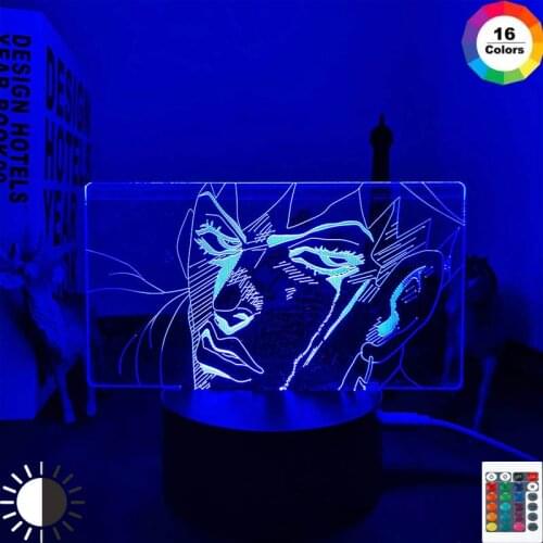 3d Lamp Anime JoJo Bizarre Adventure Rohan Kishibe for Bedroom Decor Light Birthday Gift for Him Jojo Led Light Manga
