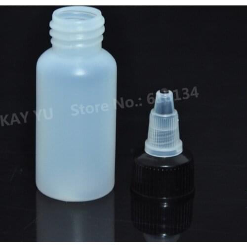 5000pcs 30ml plastic material twist cap type white twisted bottle with free shipping