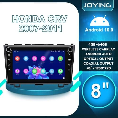 8"Android 10 Auto Car Radio Stereo 1280*720 4GB 64GB GPS Navigation Multimedia Audio Tape Recorder For Honda CR-V CRV 2007 2011