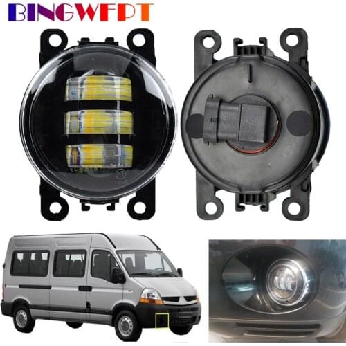 2pcs Car LED Fog Light DRL For Renault Master 2 1998-2010 For Renault Lodgy 2012 2013 2014 2015-2018