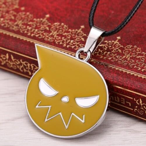 Free shipping2015 New Cartoon Soul eater Necklace alloy logo Pendants & Necklace Rope chain for men jewelry