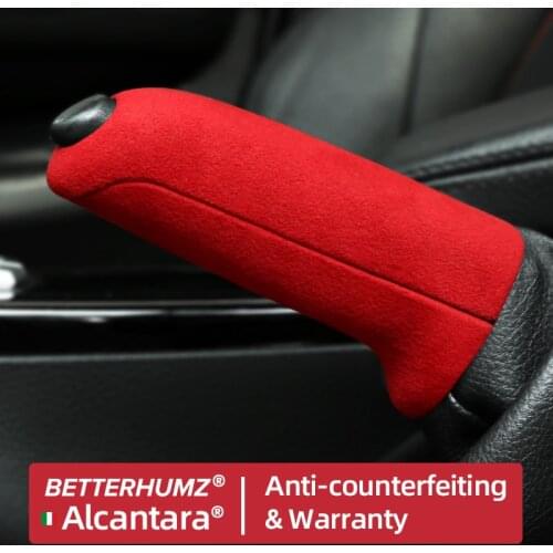 BETTERHUMZ Alcantara ABS Car Handbrake Grips Cover For BMW E90 E81 E60 F30 F31 F32 F33 F34 F35 F36 F20 F21 F22 F23 Accessories