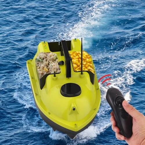 GPS Smart RC Fishing Boat Cruise GPS Positioning 500M Independentt Control 3 Hoppers One-Key Return LCD Screen RC Bait Boat Toy